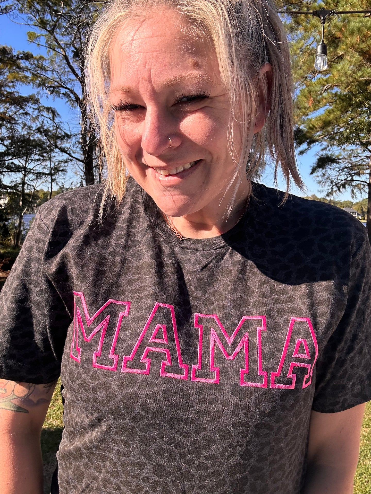 Mama and Mini Matching Leopard Tee's